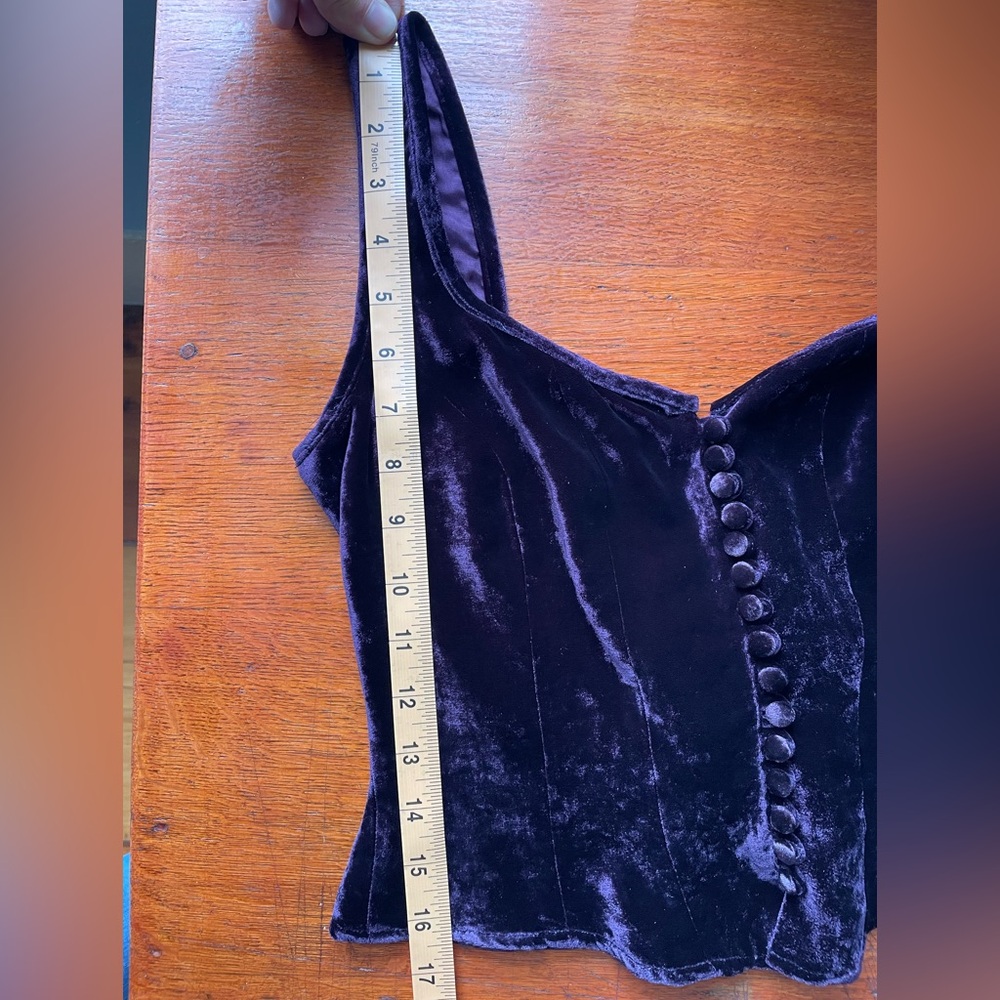 Corrine Sarrut Cropped Velvet Bustier - Picture 15 of 16